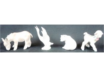 Lot Of 4 Animal Figurines--3 Lladro