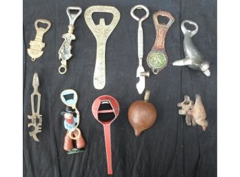 Lot Of 11 Collectible Bottle Openers