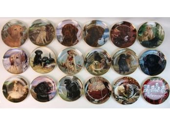 Lot Of 18 Dog Collector Plates In Mint Condition: Franklin Mint & Budweiser