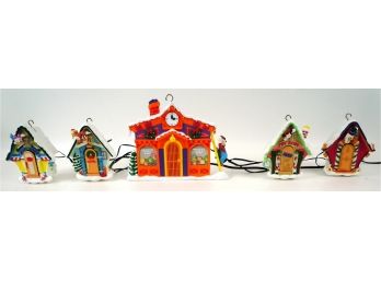 Mr. Christmas Mickey's Clock Shop Animated Musical Ornament Set