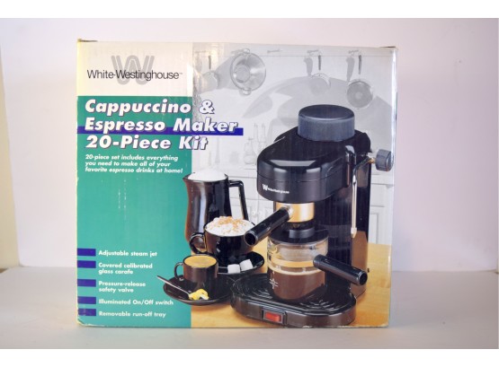 NIB -White Westinghouse - Espresso Machine