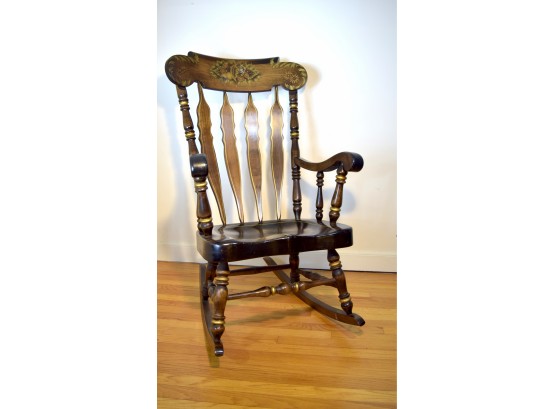 Heavy American 'Hitchcock Style' Rocking Chair