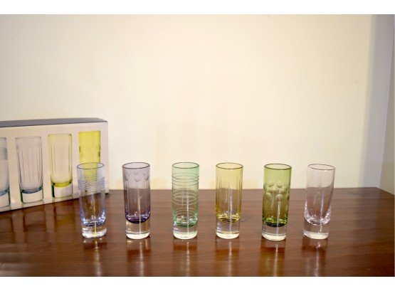 Set Of 6 - Mikasa Crystal Shot Glasses