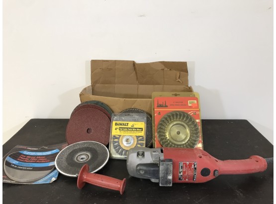 Milwaukee - Heavy Duty Angle Grinder - Tested And Working - No Carry Case
