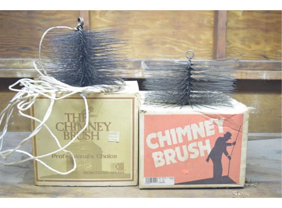 Vintage - Pair Of Chimney Brushes