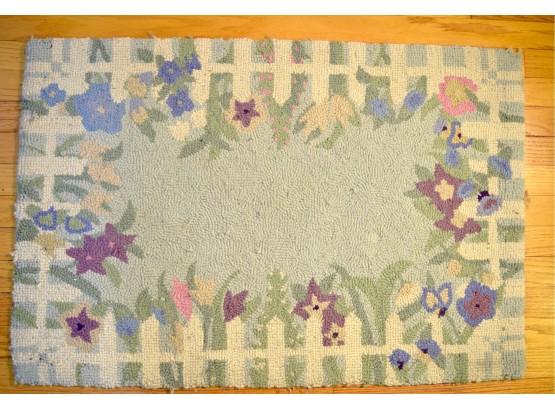 3x4 Scatter Rug With Floral Motif