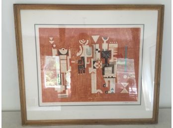 Large Lithograph Pencil Signed (D Hanson) + Numbered And Titled (Dancers- V)
