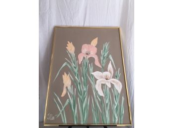 Large Acrylic On Canvas Painting Signed On The Bottom (J Allen )Well Listed Artist