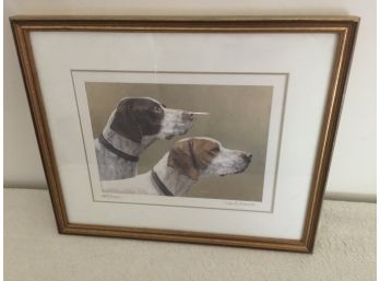 Very Nice Clean Dog Print Plate Signed And Pencil Signed And Numbered (Herb Strasser