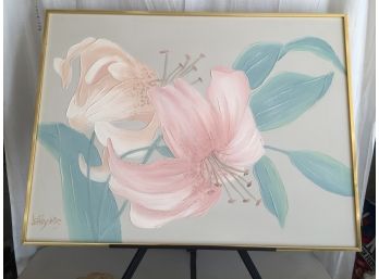 Large Acrylic Done By Well Listed Artist (lee Reynolds Signed) On The Bottom