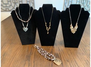 Group Of 5 Fashion Necklaces