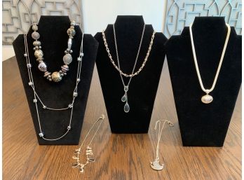 Group Of 7 Fashion Necklaces