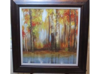 Nature Wood Scene Art Picture Frame