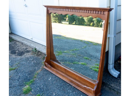 Solid Wood Decorative Mirror In Good Condition