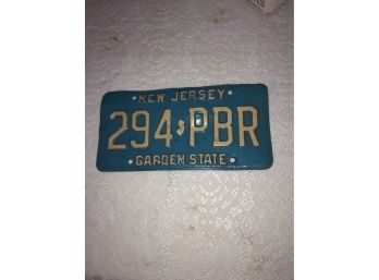 Vintage New Jersey NJ License Plate