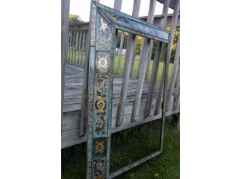 Ornate Glass And Wood Picture Frame