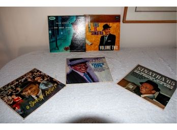 Group Of 5 Vintage Frank Sinatra Vinyl Records