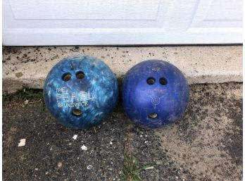 2 Vintage Bowling Balls