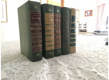 Reader's Digest 1960s Volumes With Gold Tone Paper