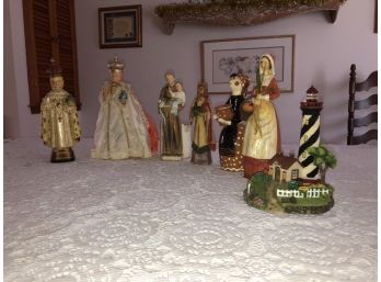 Collection Of Several Religious And Miscellaneous Figurines