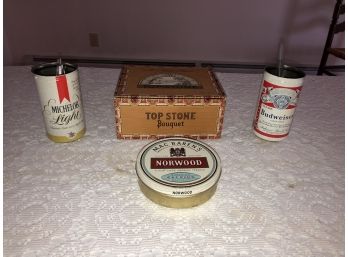 Vintage Lot Of Beer And Cigar Collectibles