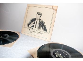 John F. Kennedy JFK Double LP Vinyl Records 1963