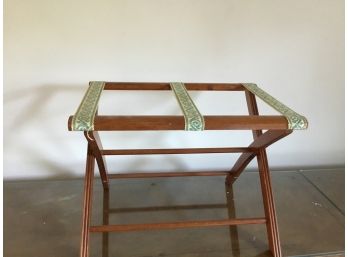 Luggage Rack With Embroidered Straps
