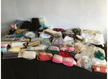 Large Lot Of Antique Edging And Lace