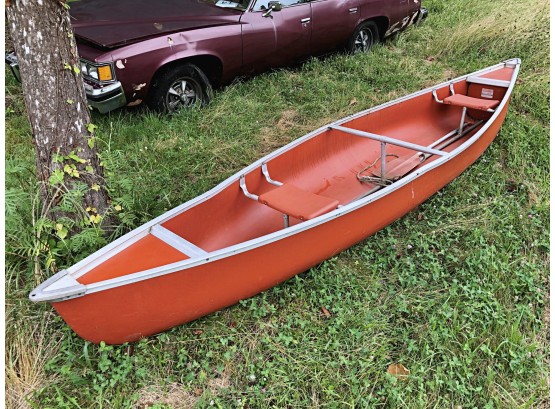 Orange  Polyurethane Canoe By Coleman