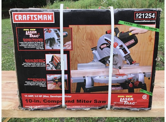 Craftsman 10' Compound Miter Saw, New In Box