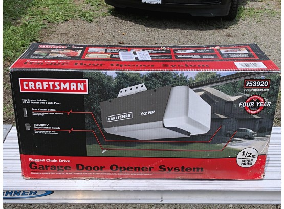 Craftsman 1/2 HP Garage Door Opener, New In Box, #2