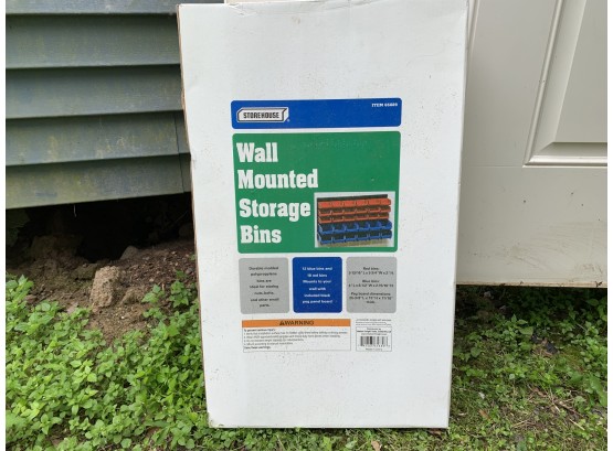 Wall-Mounted Storage Bins -  New In Box