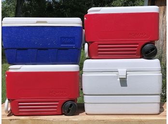 Four Igloo Coolers