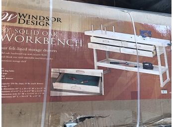 Windsor Design 60' Solid Oak Workbench, New In Box