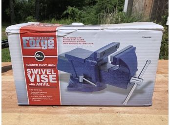Central Forge 4' Vise, New In Box