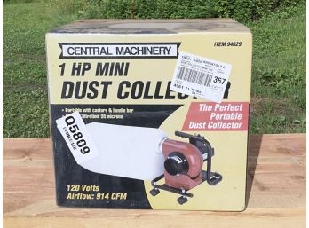 Central Machinery 1 HP Mini Dust Collector, New In Box #94029