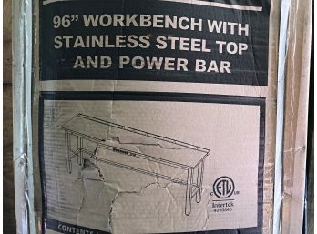 96' Workbench With Stainless Steel Top, New In Box