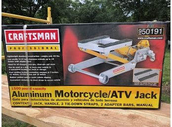 Craftman Motorcycle / ATV Jack Model 9501191, New In Box