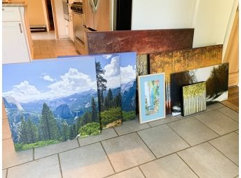 Group Of Prints On Canvas