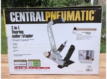 Central Pneumatic 2-in-1 Floor Nailer, New In Box
