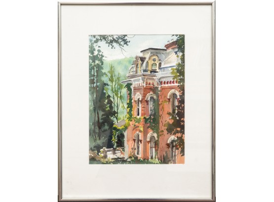 Dorothy Darling Watercolor Painting Of The Harry Packer Mansion