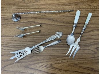 Sterling Snuffer, Pronged Fork & Small Fork  & More
