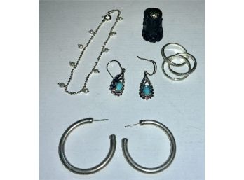 Yet Another Sterling Lot ~ Earrings, Beautiful Thimble & More ~