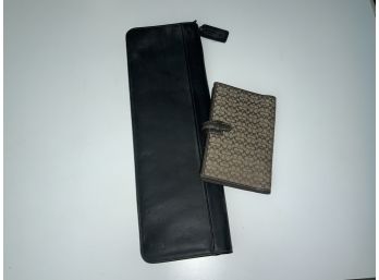Coach Tie Holder & Coach Note Pad Holder ~ Like New ~