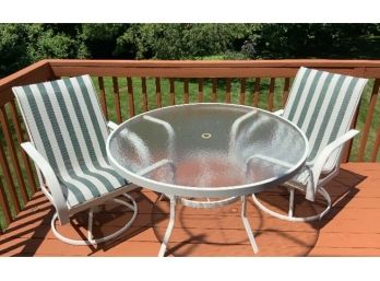 Winston Patio Table & 2 Chairs ~ (Rockers ~)