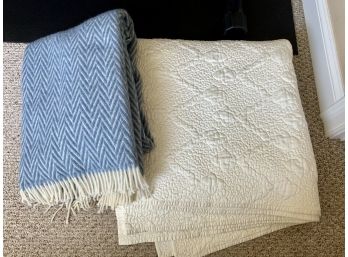 Lapuan Kankruit  Finland Wool Blanket & Fieldcrest LuxuryBedspread
