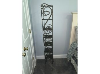Tall Iron Decorative Shelf ~ 6 Shelves ~
