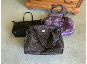 3 Tote Bags ~ Liz Clairborn,  Juicy Couture & More ~