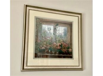 Large Framed  Floral Print