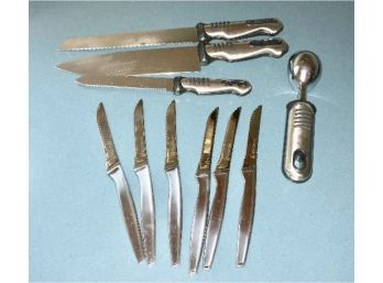4 Pc. Farberware Knives, Beautiful Set 6 J.A. Henckels Steak Knives